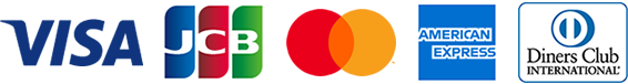 ViSA・JCB・Master Card・AMERICAN EXPRESS・Diners Club International
